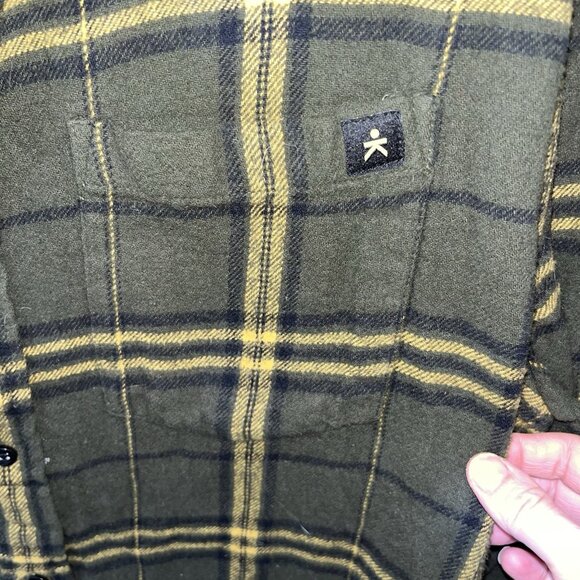 Known Supply Women's Medium Flannel Button Down Shirt Plaid Organic Cotton - Picture 4 of 7